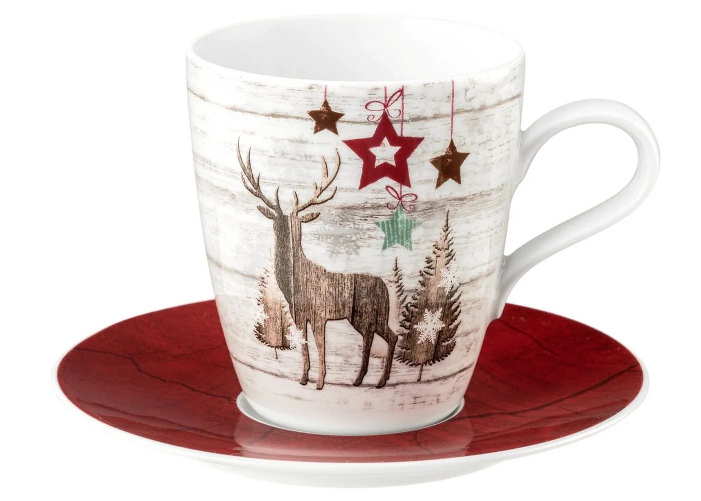 Becher SELTMANN WEIDEN Life Christmas Weihnachtlich Weiß Rot