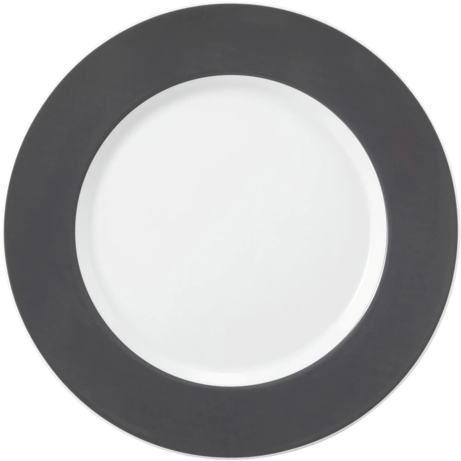 Frühstücksteller Seltmann Weiden No Limits Moments Anthrazit Weiß Porzellan 24 cm
