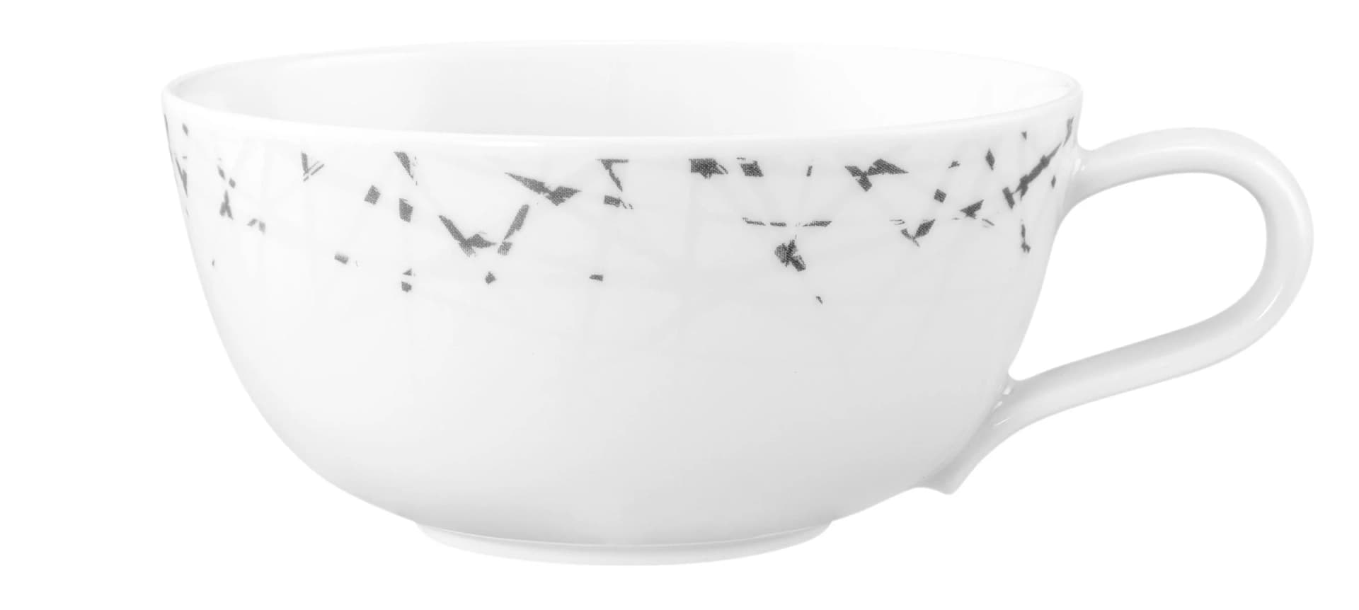 Seltmann Weiden Tasse Liberty Brace Weiß Grau Porzellan