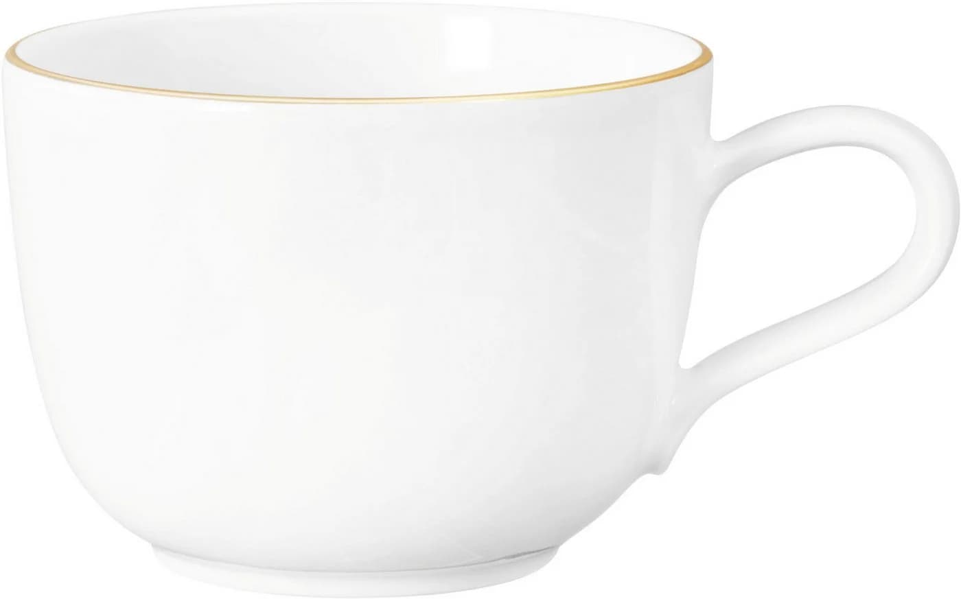 Seltmann Weiden Liberty Tasse Goldrand Weiß Gold Porzellan - Bild 2