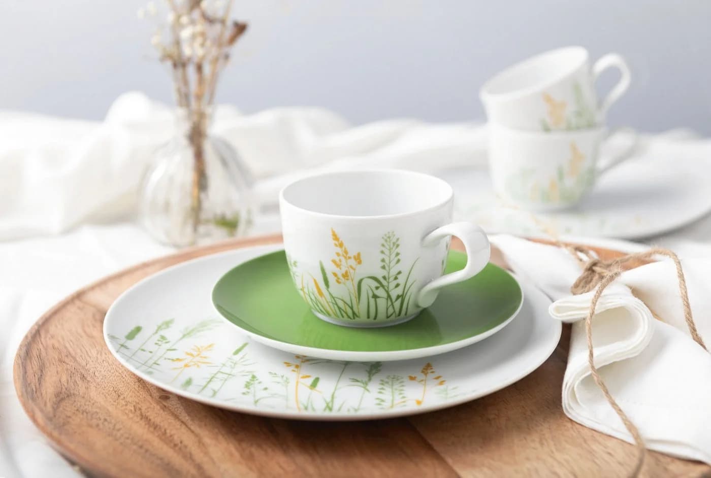 Seltmann Weiden Tasse Liberty Meadow Grasses Grün Porzellan - Bild 3