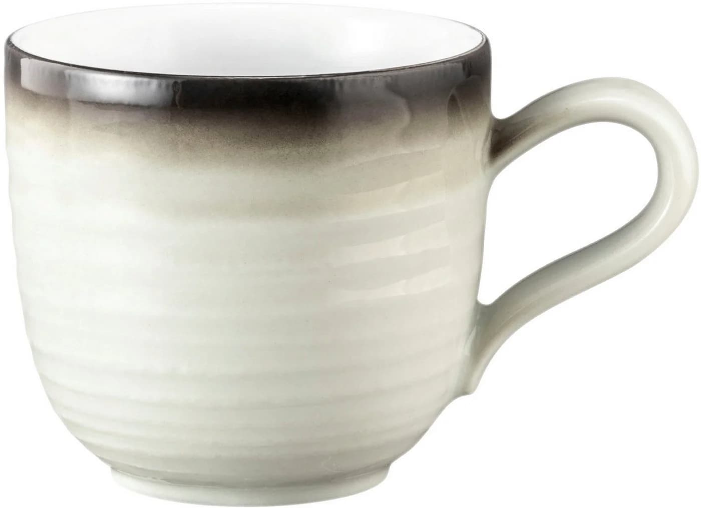 Espressotasse Seltmann Weiden Terra Corso Weiß Anthrazit Beige Grau - Bild 2