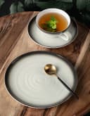 Frühstücksteller Terra Corso Weiß Anthrazit Beige Grau Seltmann Weiden Bild 1
