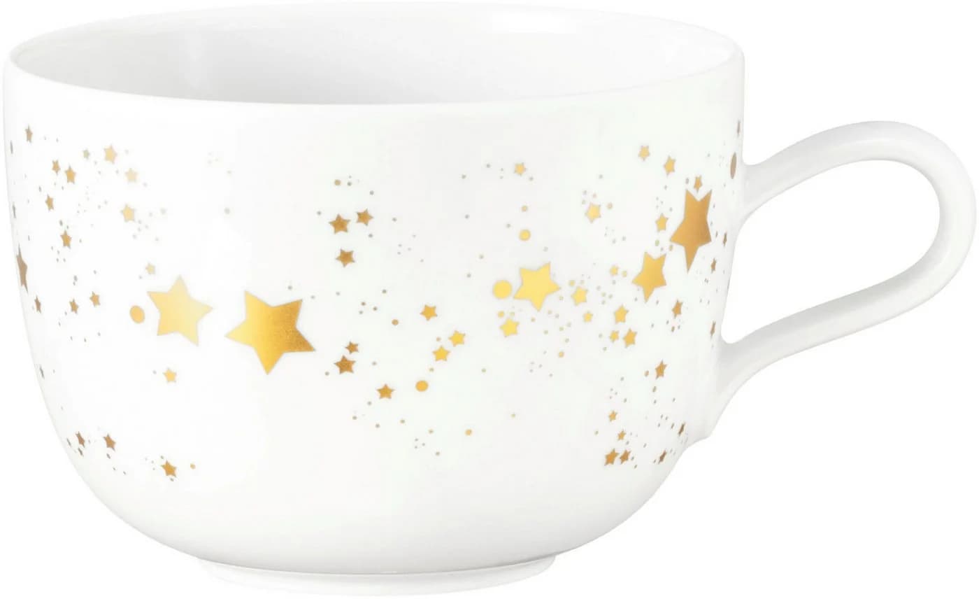 Tasse SELTMANN WEIDEN Liberty Golden Stars Weiß/Gold Porzellan - Bild 2