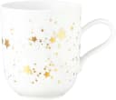 Eleganter Liberty Becher aus Porzellan, weiß und goldfarben Bild 2