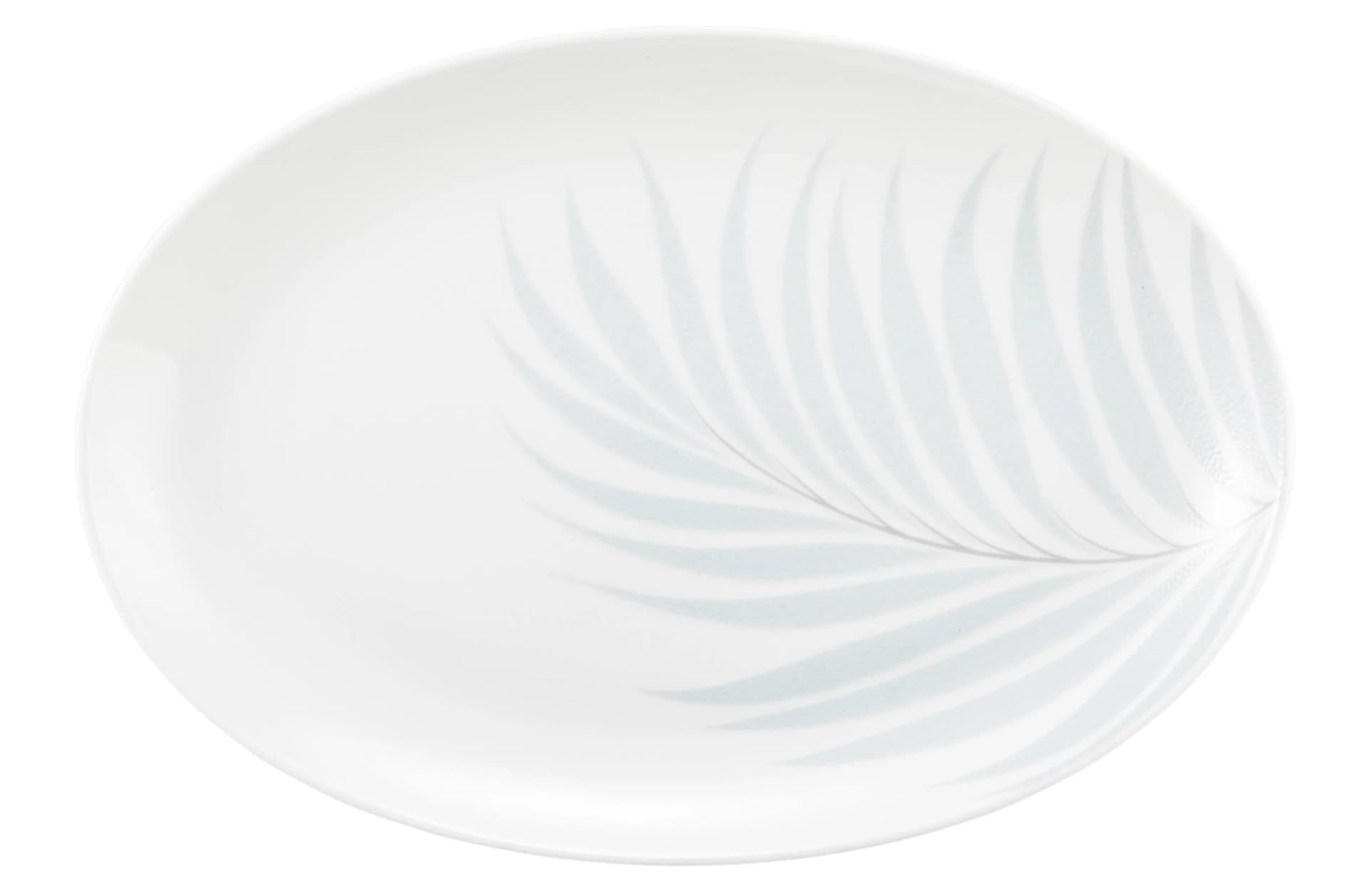 Seltmann Weiden Servierplatte Liberty Mediterranean Oval Weiß Blau Grau