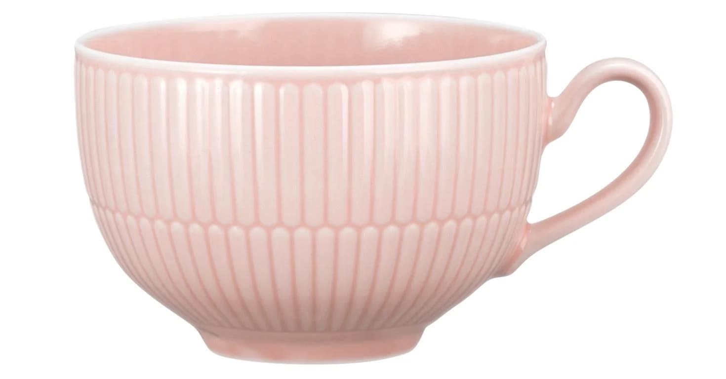 Milchkaffeeobertasse AMINA Rosa Hartporzellan