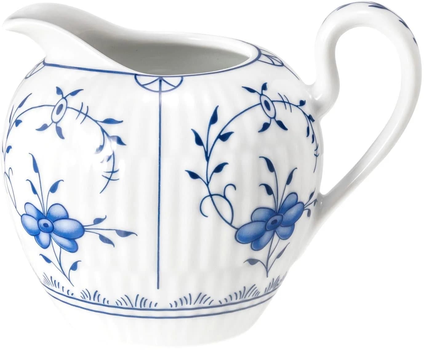 Seltmann Weiden Milchkännchen Amina Strohblume Blau-Weiß