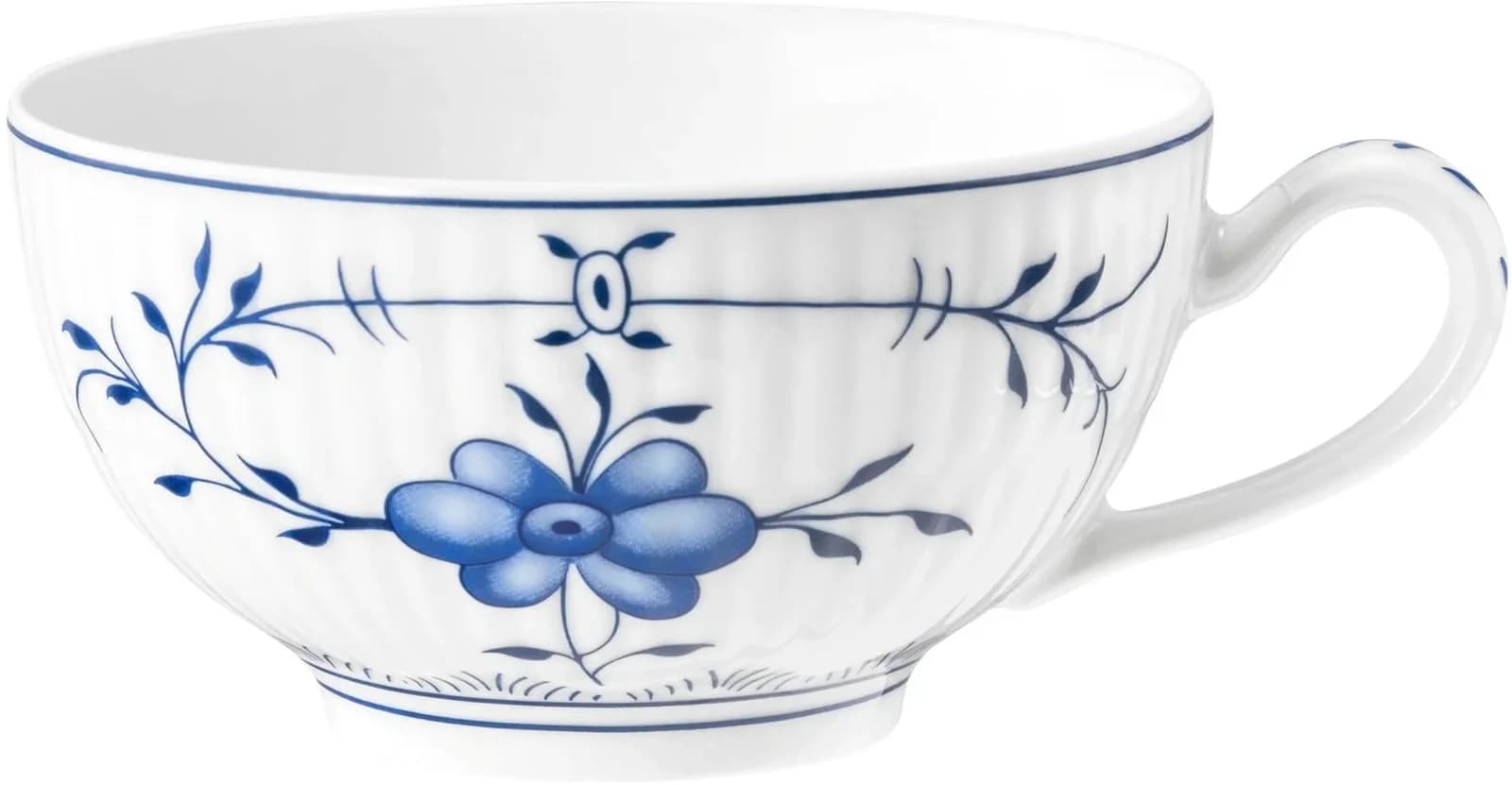 Seltmann Weiden Tasse Amina Strohblume Blau/Weiß Porzellan