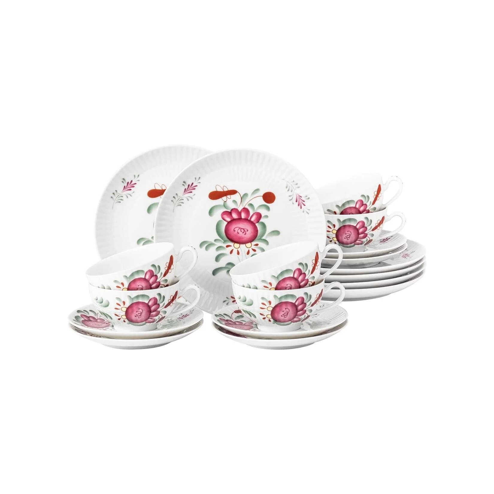 Teeservice SELTMANN WEIDEN AMINA Ostfriesenrose 18-tlg. Porzellan