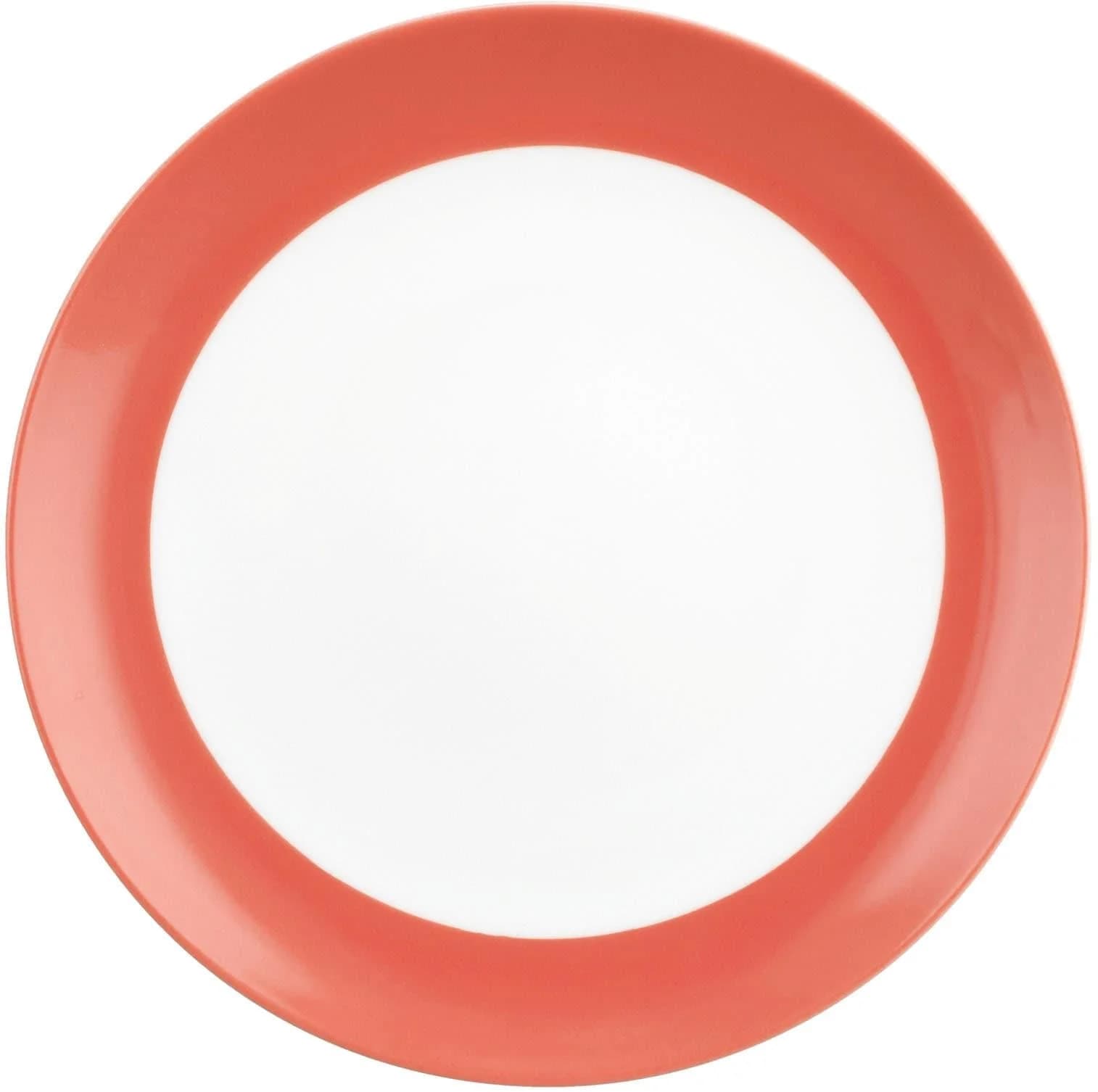 Seltmann Weiden Liberty Pure Colors Brotteller Flamingo Rot Porzellan