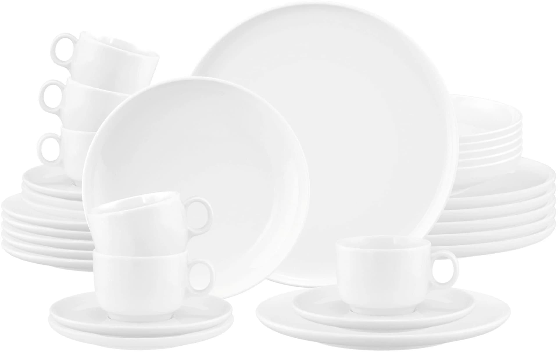 Seltmann Weiden Sento Home Geschirr-Set 30-teilig Weiß Porzellan - Bild 2