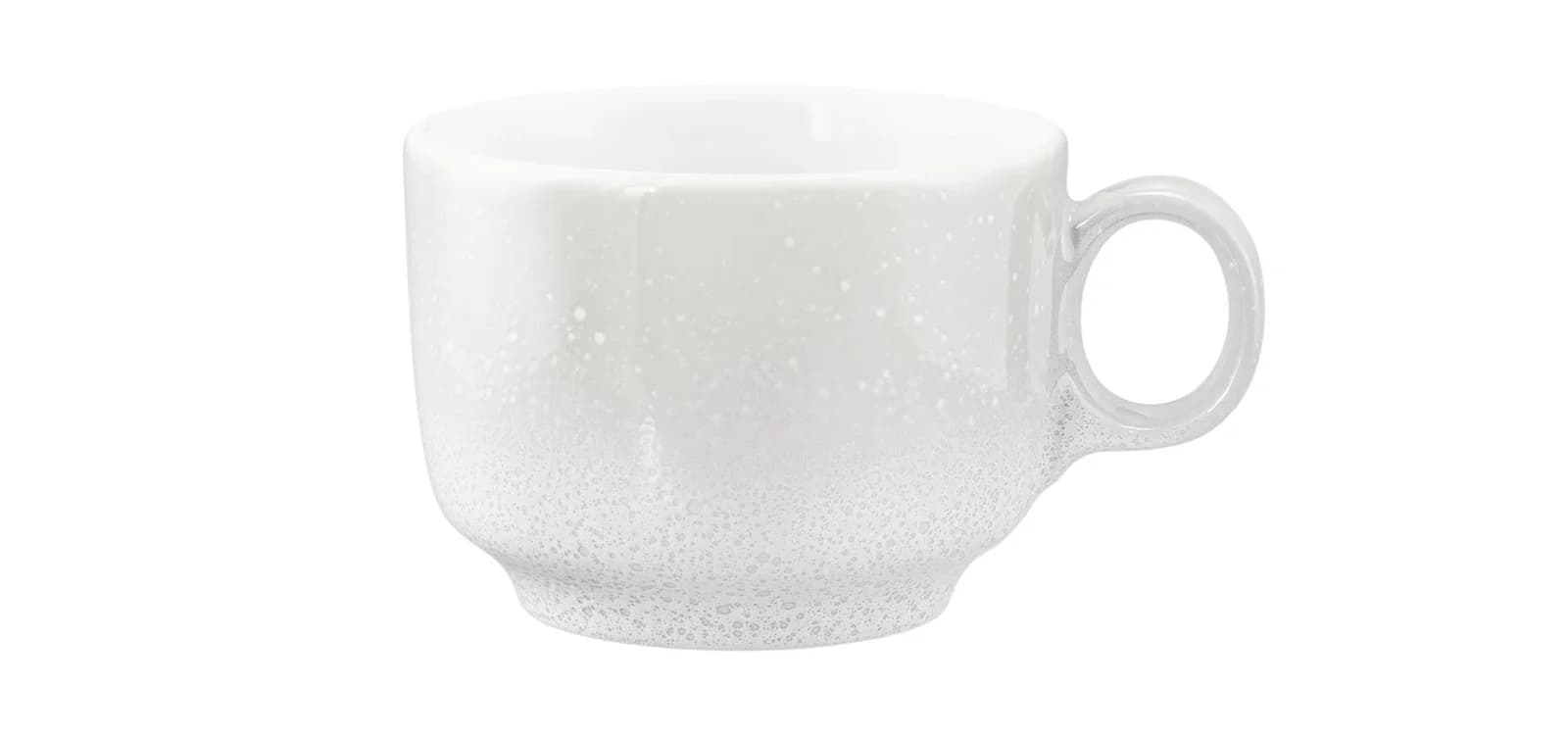 Seltmann Weiden Kaffeeobertasse SENTO HOME Grau/Weiß Hartporzellan