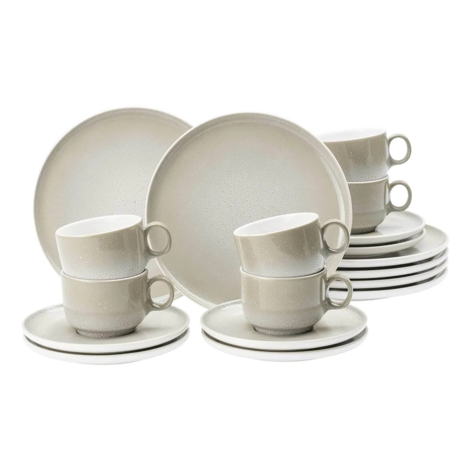 Seltmann Weiden Kaffeeservice 18-tlg. Sento Home beige Porzellan