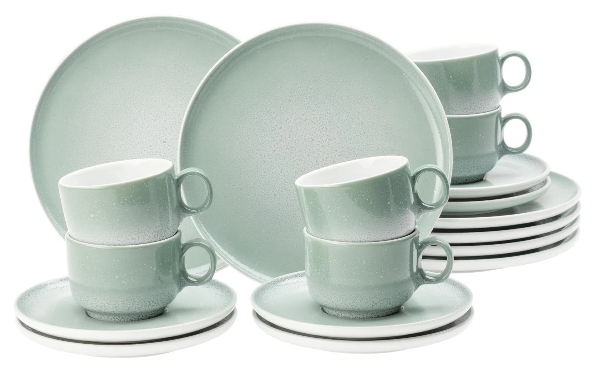Seltmann Weiden Kaffeeservice 18-tlg. Sento Home Porzellan Aura mint - Bild 2