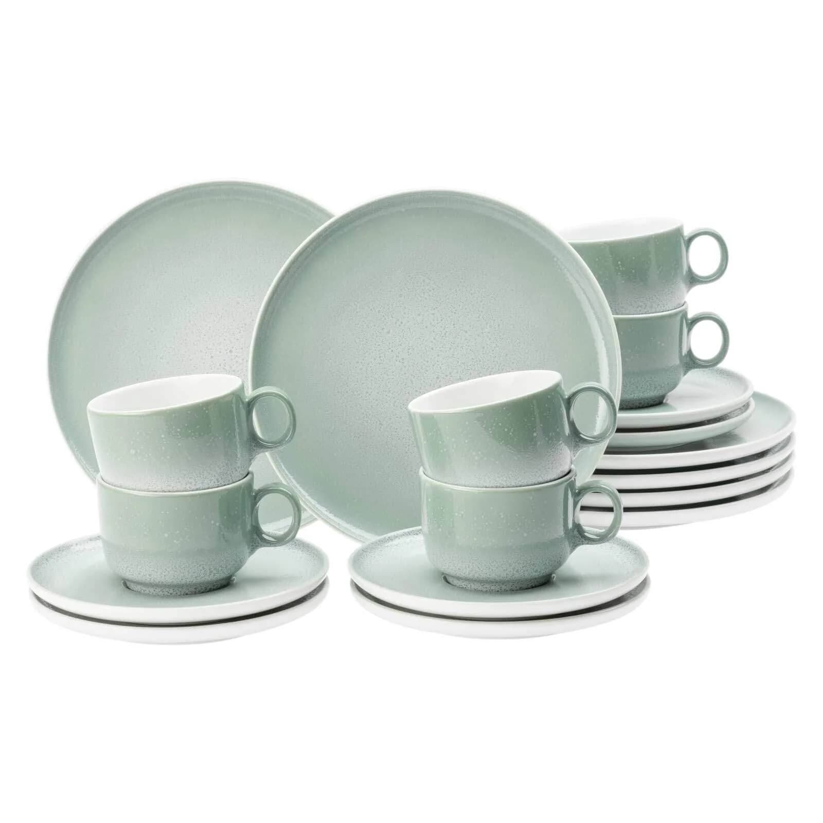 Seltmann Weiden Kaffeeservice 18-tlg. Sento Home Porzellan Aura mint - Bild 3