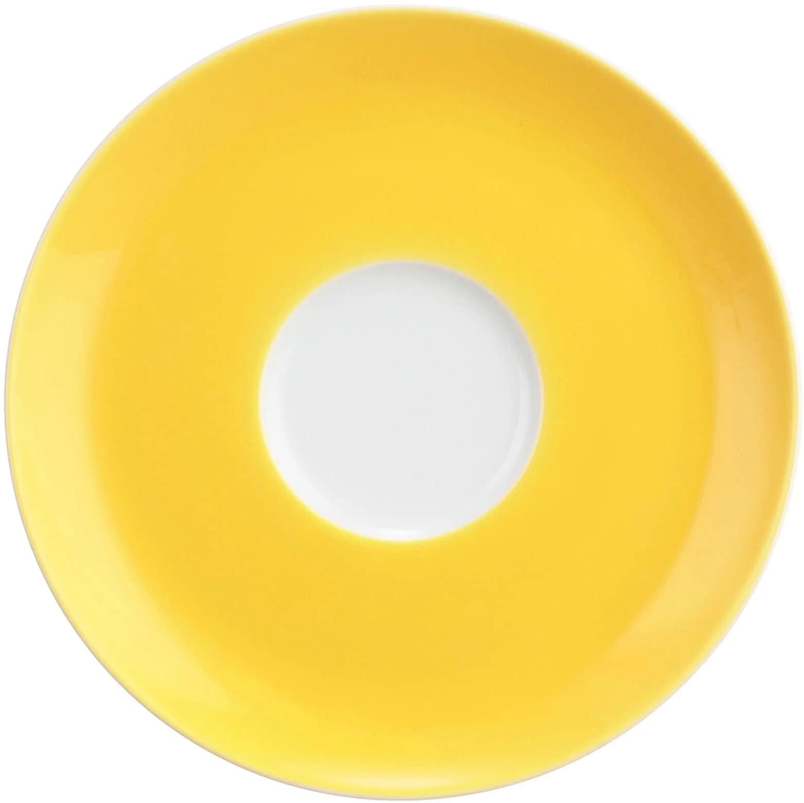 Seltmann Weiden Liberty Untertasse Gelb Glow Porzellan