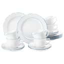 Seltmann Weiden Kaffeeservice Sonate Blue Lines 18-teilig Weiß/Blau Porzellan Bild 1