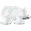 Seltmann Weiden Kaffeeservice Sonate Blue Lines 18-teilig Weiß/Blau Porzellan Bild 2
