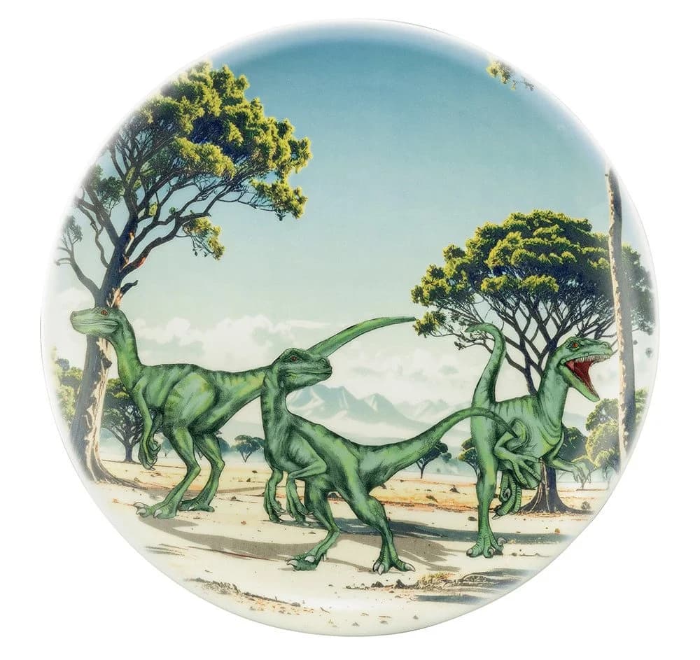 Seltmann Weiden Speiseteller rund 25,5 cm Dino-Design bunt - Bild 2
