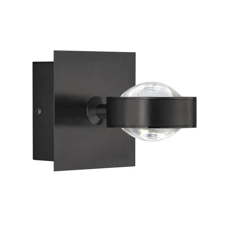 Wandleuchte SCHÖNER WOHNEN LENSE Sandschwarz Dimmbar Tunable White