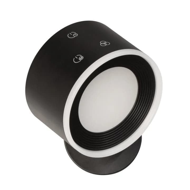 LED-Akku-Wandspot Magnetic Schwarz Dimmbar RGBW