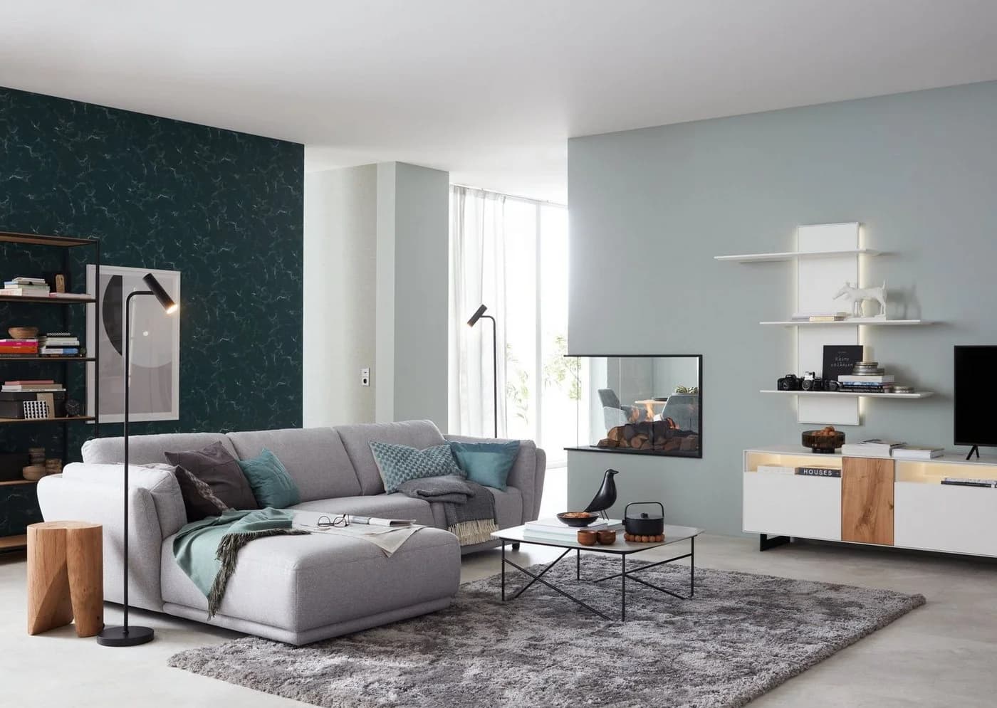 SCHÖNER WOHNEN Stehlampe Stina Schwarz Dimmbar LED Warmweiß - Bild 3