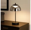 FISCHER & HONSEL LED Tischleuchte Schwarz Grau Touchdimmer Akku Bild 3