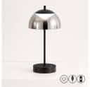 FISCHER & HONSEL LED Tischleuchte Schwarz Grau Touchdimmer Akku Bild 5