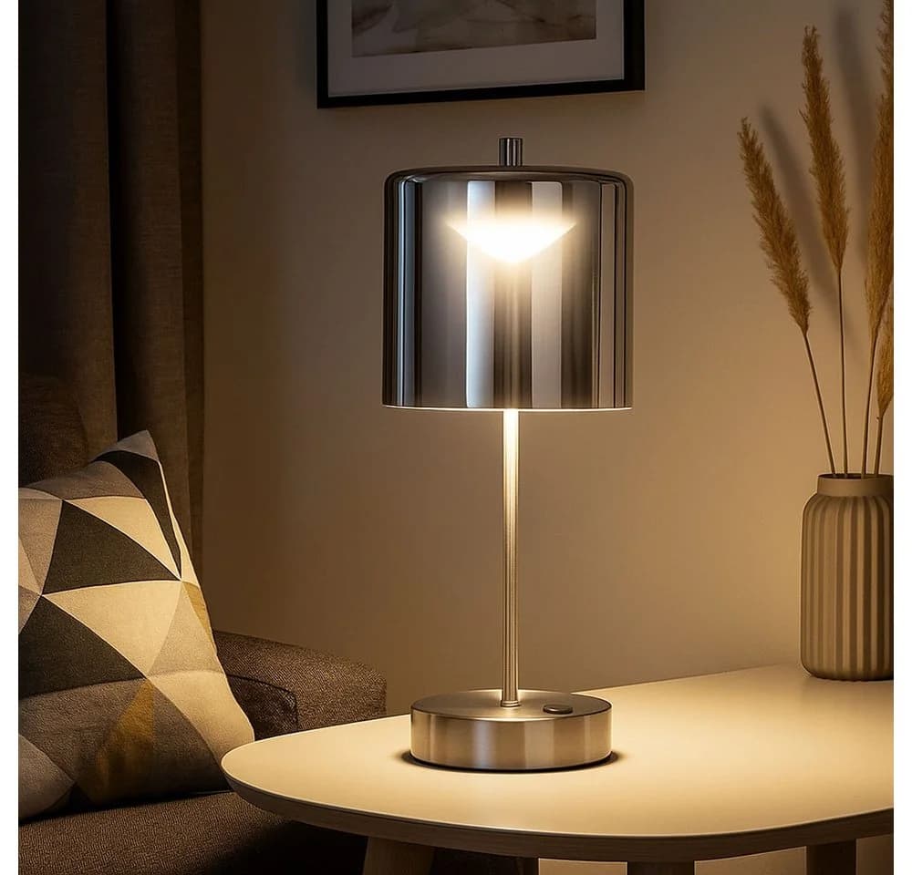 FISCHER & HONSEL Tischleuchte RIVA LED CCT Dimmbar Metall Glas - Bild 2