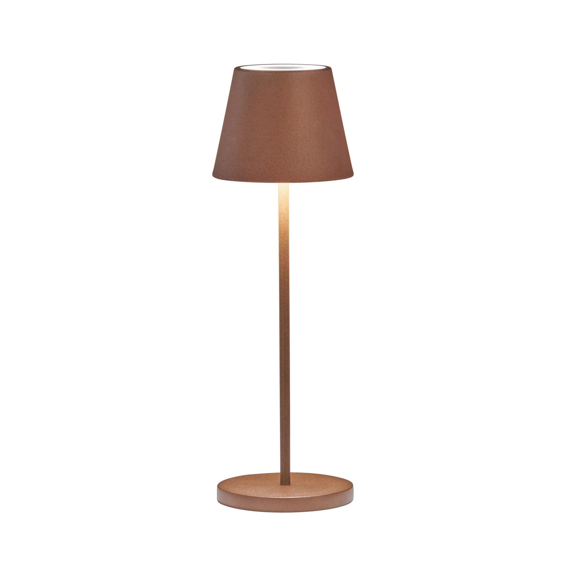 LED-Akku-Tischlampe Cosenza 2.0 34cm Rostfarben