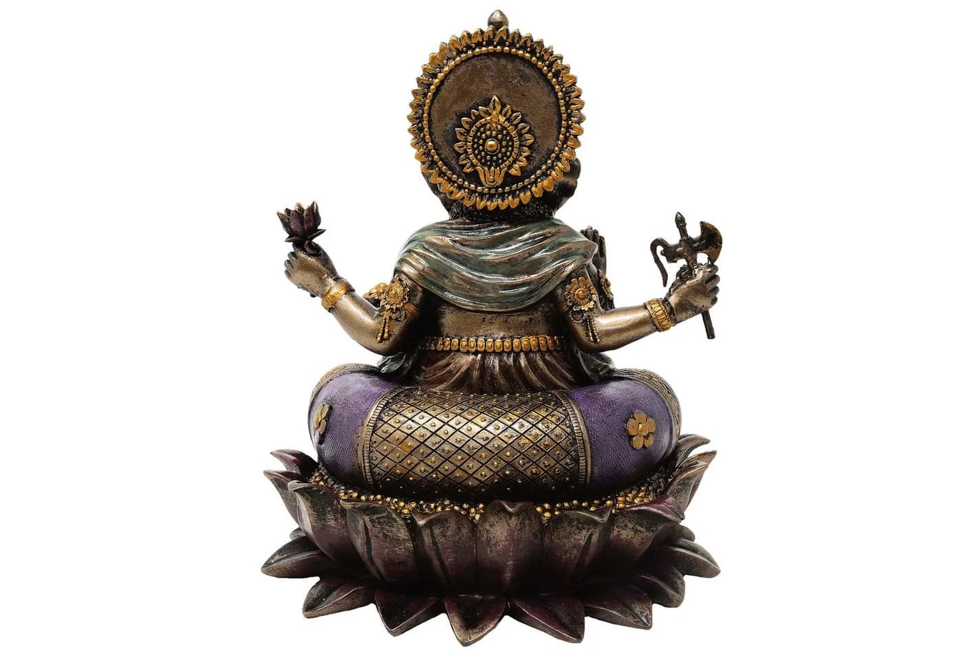 MystiCalls Buddhafigur Ganesha bronzefarben - Dekofigur - Bild 3
