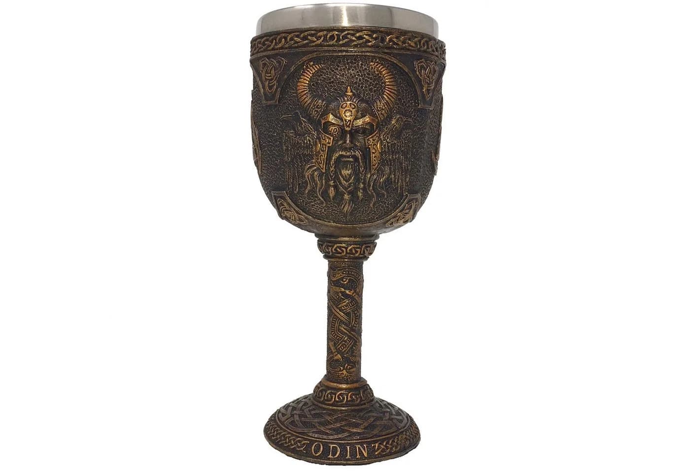 MystiCalls Wikingerkelch Odin Polyresin Metall - Bild 2