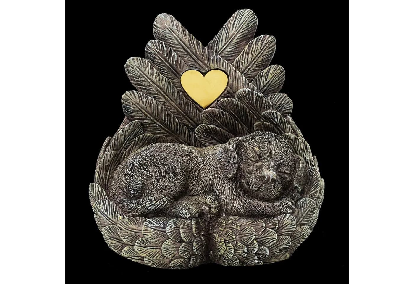 MystiCalls Hunde Urne Kunststein Polyresin