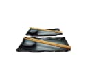 MystiCalls Sushi Geschirr Set 8-teilig blau/schwarz für 2 Personen Bild 2