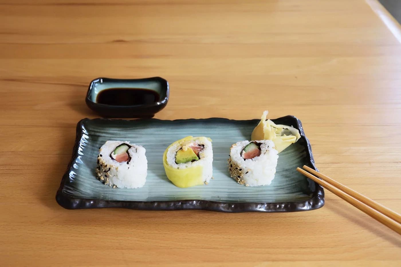 MystiCalls Sushi Geschirr Set 8-teilig blau/schwarz für 2 Personen - Bild 5