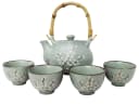 MystiCalls Teeservice Japanisch Kirschblüten 4-tlg. Keramik Bild 2
