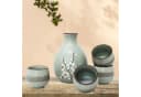 MystiCalls Sake-Set 5-tlg. Japanisch Keramik Kirschblüte Blau Bild 1