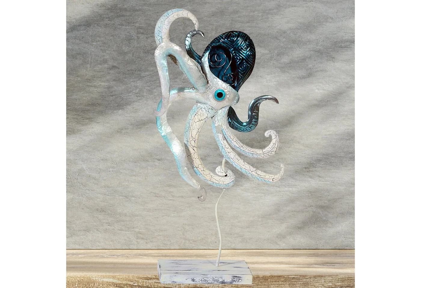 MystiCalls Dekofigur Tintenfisch aus Muschelschalen Maritim