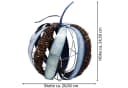 MystiCalls Dekofigur Apfel Metall Blech Dekorationsobjekt Bild 3