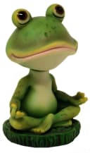 MystiCalls Wackelkopf Yoga Frosch Dekofigur Grün Polyresin Bild 3