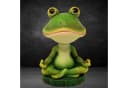 MystiCalls Wackelkopf Yoga Frosch Dekofigur Grün Polyresin Bild 5