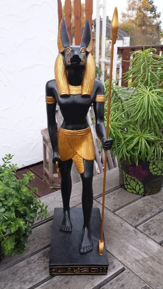 MystiCalls Dekofigur Indoor - Anubis stehend Gold