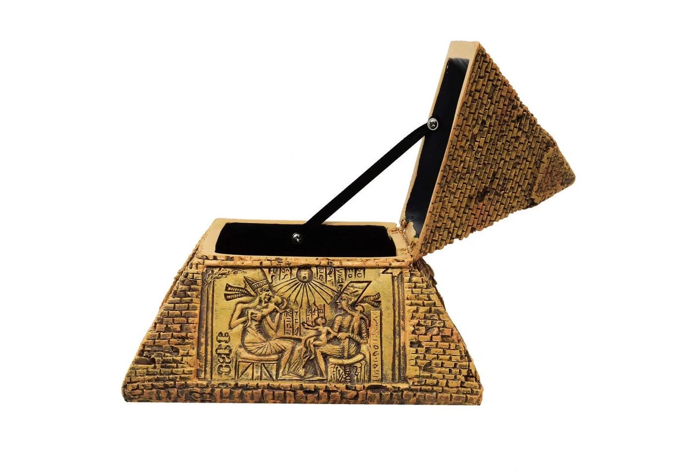 MystiCalls Dekofigur Pyramide Goldfarben Polyresin - Bild 2