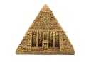 MystiCalls Dekofigur Pyramide Goldfarben Polyresin Bild 5