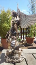 MystiCalls Dekofigur Erzengel Michael Bronze Kunststein Bild 1