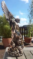 MystiCalls Dekofigur Erzengel Michael Bronze Kunststein Bild 3