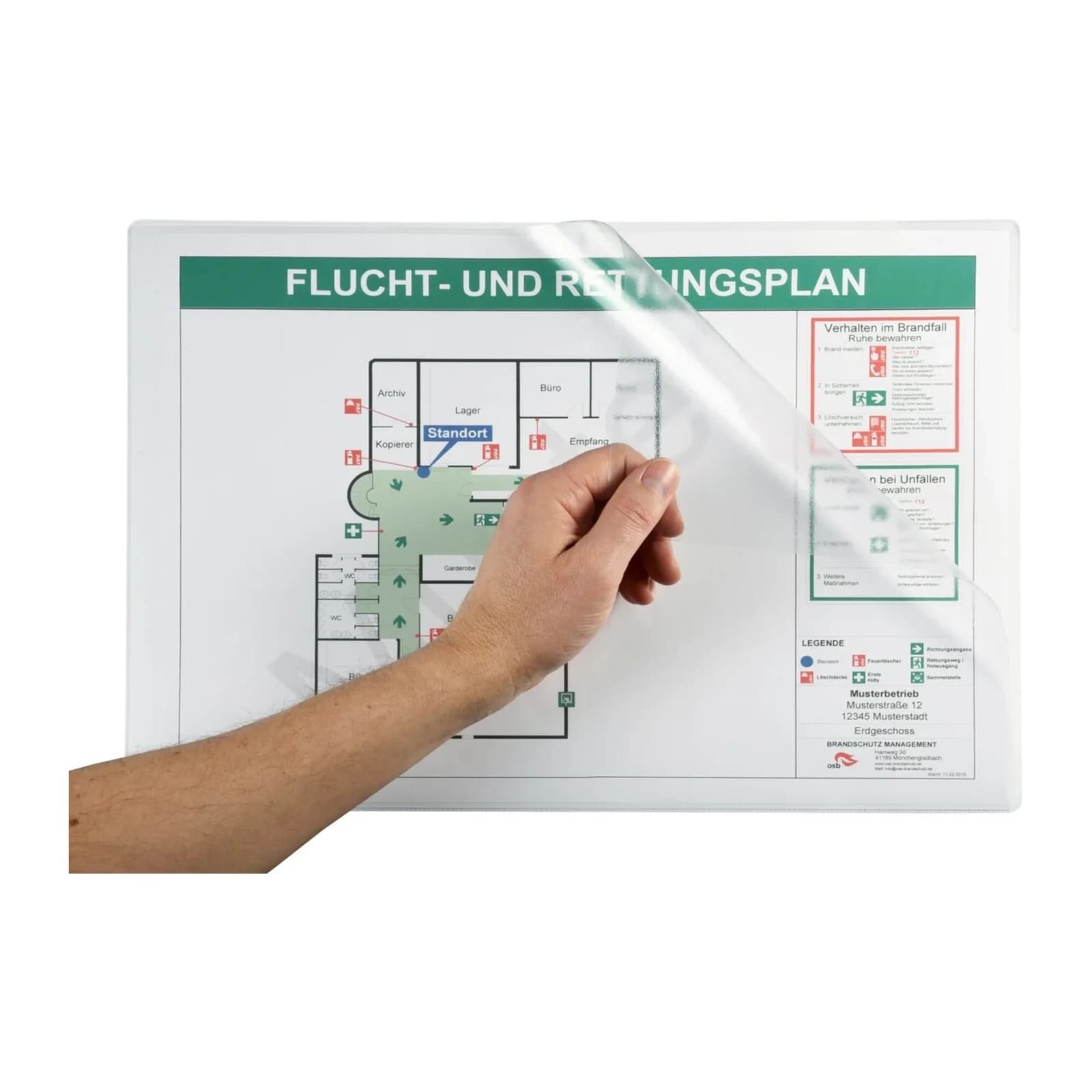 Eichner Magnettasche DIN A3 mit Dreiecklasche