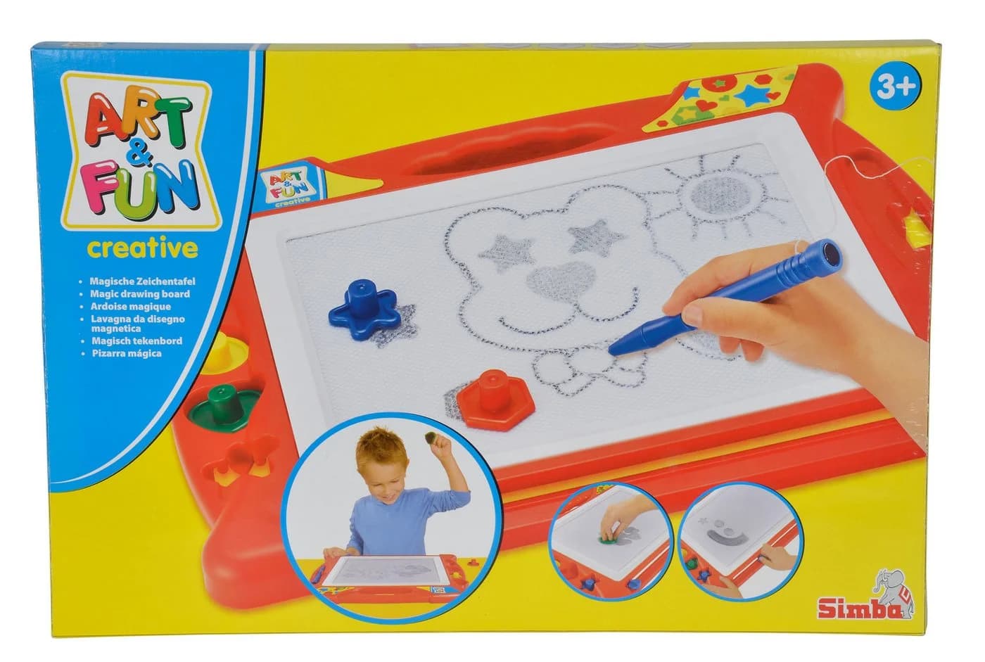 Simba Dickie Magische Zeichentafel Art & Fun Bunt 40x29cm