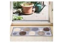 Salonloewe Fußmatte Broken Dots Grau-Beige Modernes Muster Bild 1
